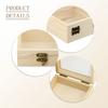 Beautifully Designed Wooden Craft Box for Mosaic and Jewelry Storage