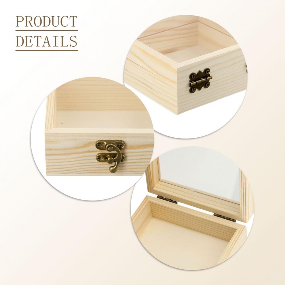 Beautifully Designed Wooden Craft Box for Mosaic and Jewelry Storage