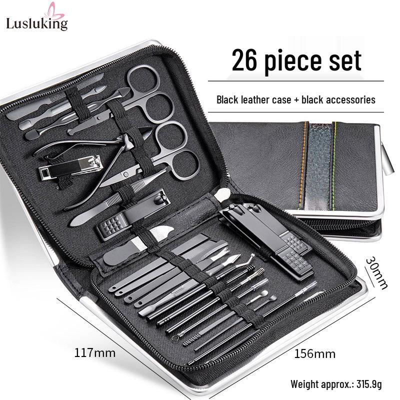 Carbon Steel Nail Clipper & Manicure Set: Household Beauty Tools