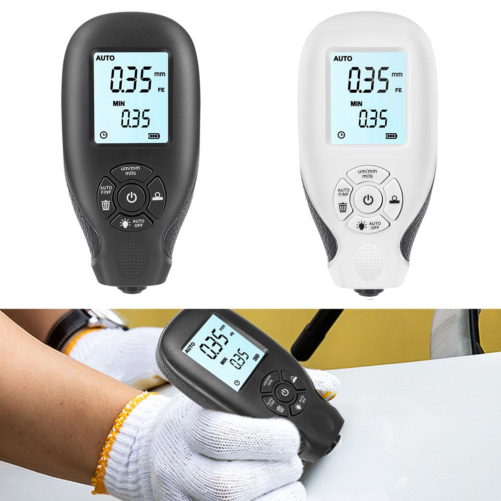 HW-300 Coating Thickness Gauge 0-2000um Car Paint Film Tester LCD Display Manual Paint Thickness Gauge Measuring Tools For Car