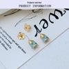 Elegant Teardrop Zircon Stud Earrings - Sleek Design