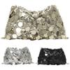 Large Capacity Chain Tote Bag Blingbling Evening Party Bag Fashion Female Handbag  Lady Girl