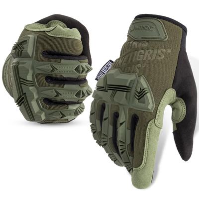 OneTigris Reinforced Motorcycle Touchscreen Tactical Gloves for Outdoor and and Size L Gloves, Abrasion-Resistant, Impact-Resistant, Non-Slip,