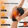 Electric Heated Knee Brace 3 Heating Levels 3 Modes Vibration Cordless Knee Massager Adjustable Extended Fastener Strap
