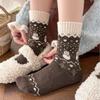 A Little Luck In Winter! Wool Socks, Snowman, Christmas Tree, Thickened Warm Socks