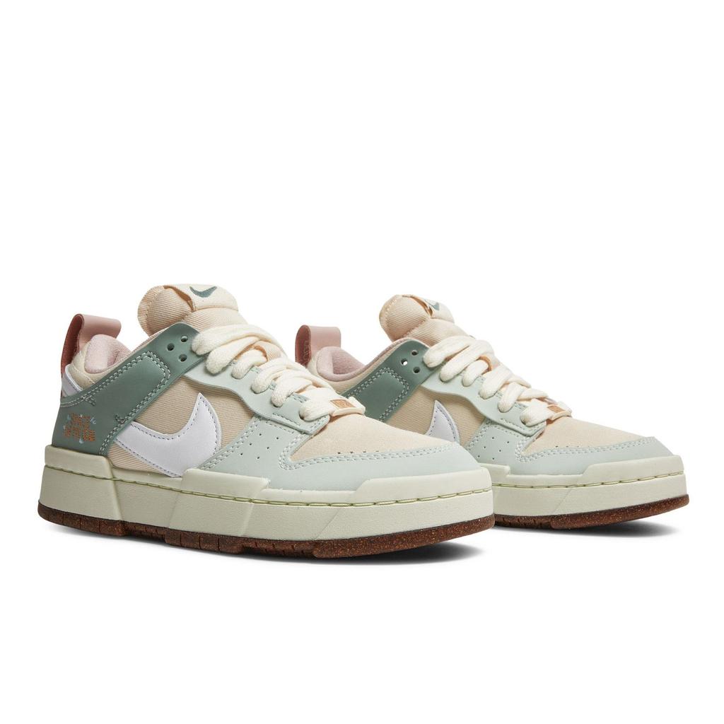 Nike Womens Dunk Low Disrupt 'Dandy Dandelions' (women's Sizes) Pearl White / Sea Glass / Seafoam Skate Shoes DM6866 210