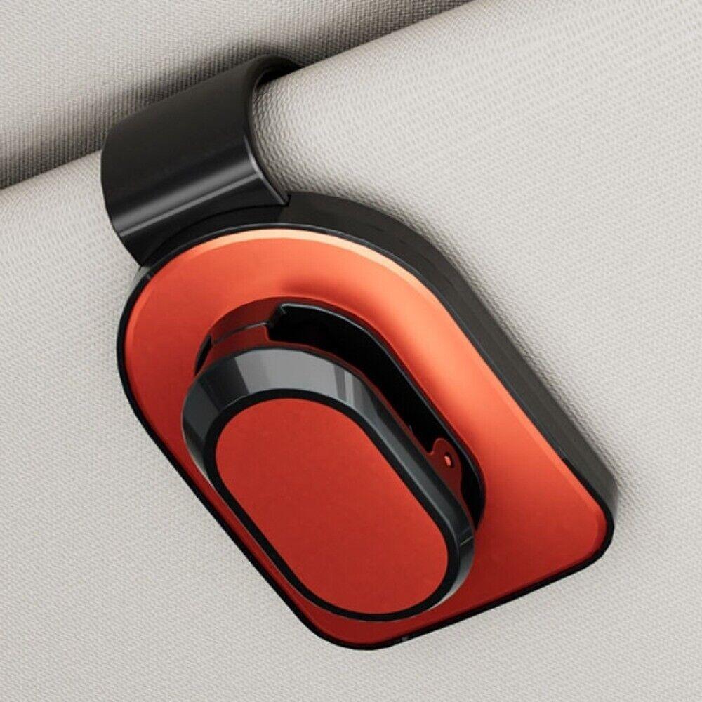 Multifunctional Clip-on Eyeglass Hanger Stable Plastic with Sponge Auto Sunglasses Holder Press Car Visor Accessory Ticket Car