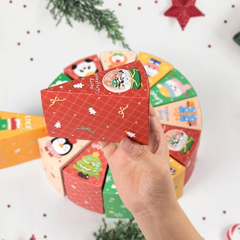 Christmas Countdown Calendar Empty Gift Box Crafting Supplies For Kids And Family Activities Party Favors Storage Case