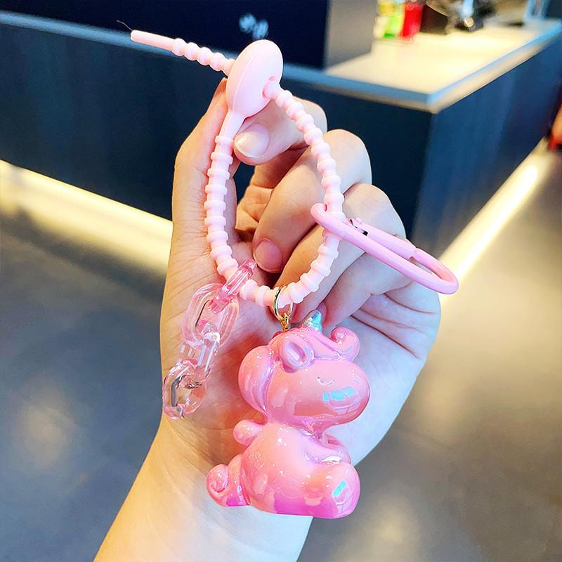 

Unicorn Resin Personalized Keychains For Backpacks And Keys In Colors Various розовый