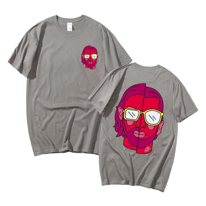 Le Monde Chico Graphic Print Tshirt Streetwear Album PNL French Rap T-shirts Summer Cotton T Shirt Short Sleeve Men Fashion Tees