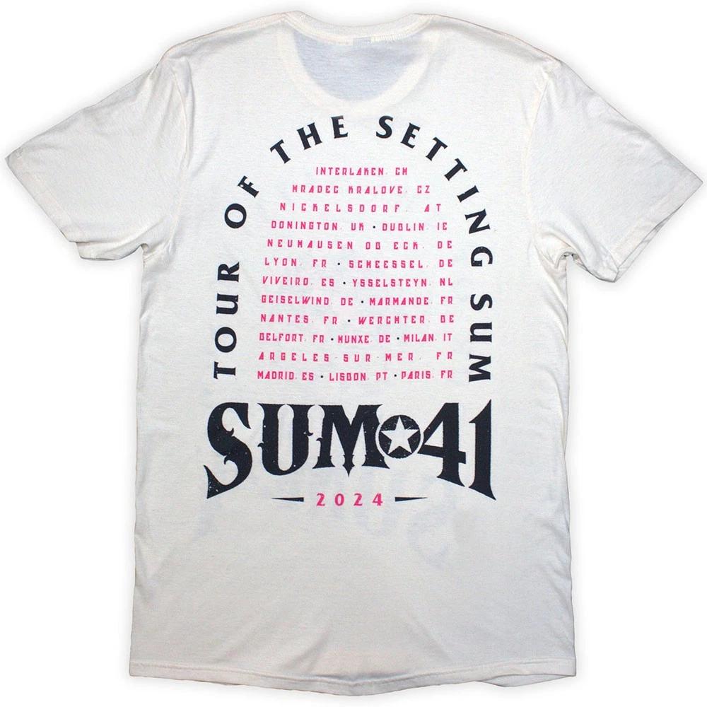 Sum 41 Tour 24 Pink Skull T Shirt XL