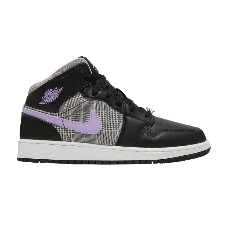 Air Jordan 1 Mid SE GS Houndstooth 39