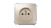 Simon Basic Single Socket With/Without Cover 16A Ip20 Satin Bmgz1.01/29