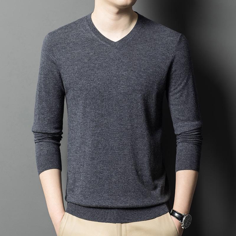 Men's Sweater Boys' High-end Boutique Men's Clothing Autumn Thread Clothes Men's Knitted Sweater