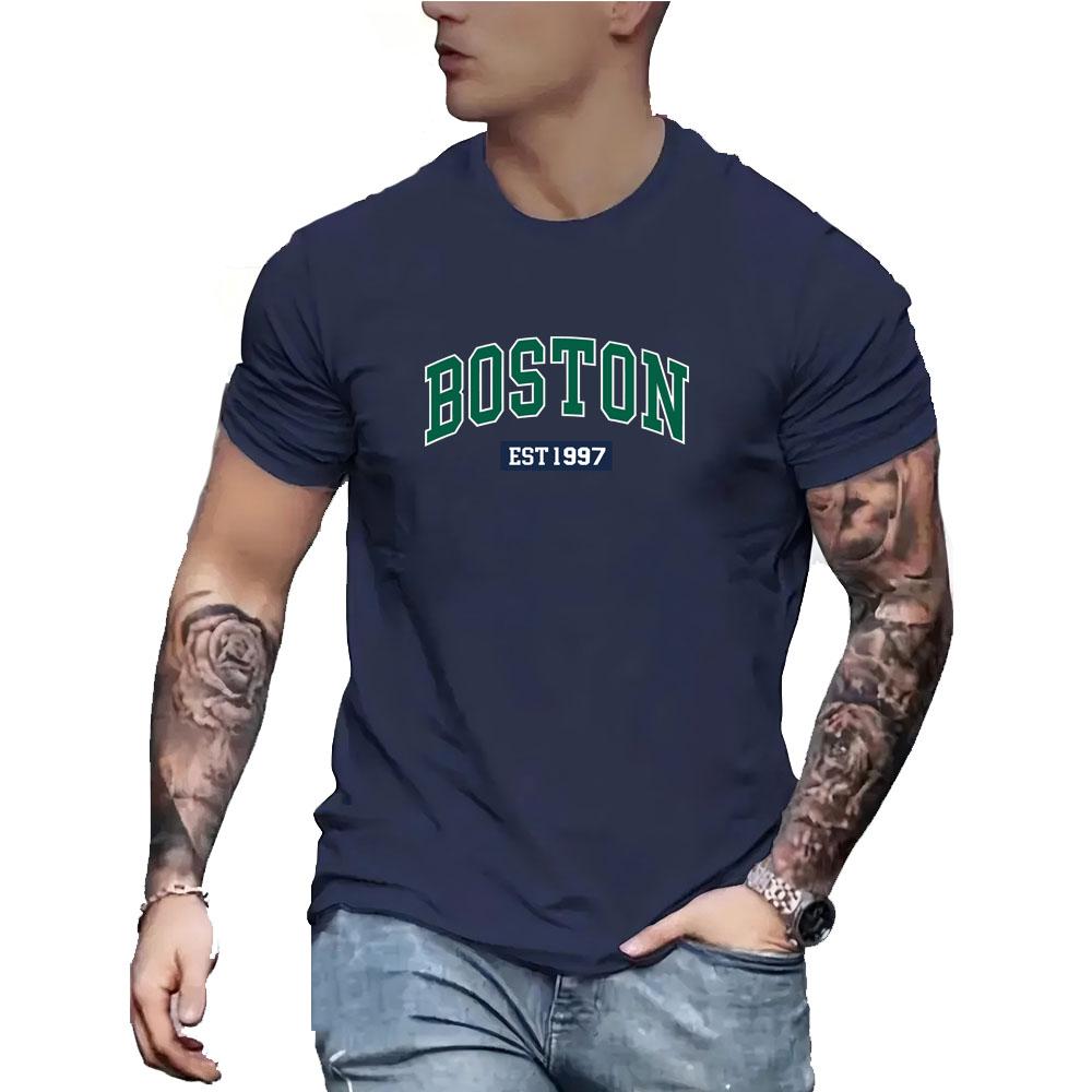 Jogging Leisure Breathable Gym T-Shirt Running Sports Muscle Training Tees Tops Summer Cotton Short Sleeve T Shirt Men Outdoor