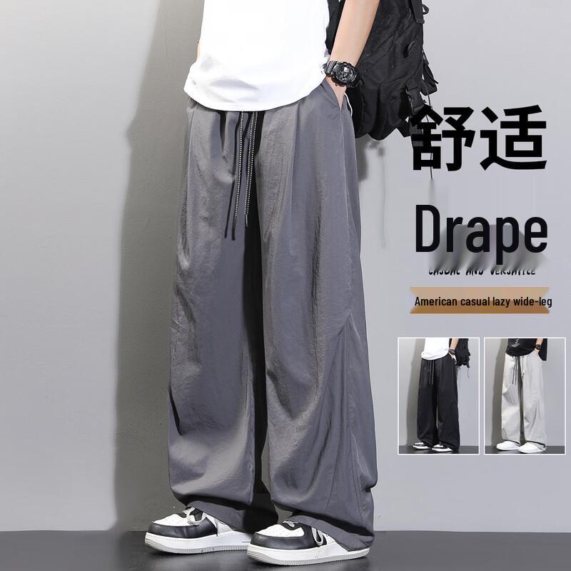 Мужские американские уличные плиссированные широкие карго-штаны VUUG 4XL