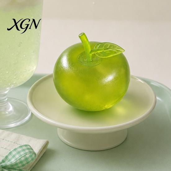 Kids Stress Ball Green Apples Ball, Slow Rising Soft Fidget Toy with Maltose Texture, High Squeeze Elastic Decompression Tool for Anxiety Relief,