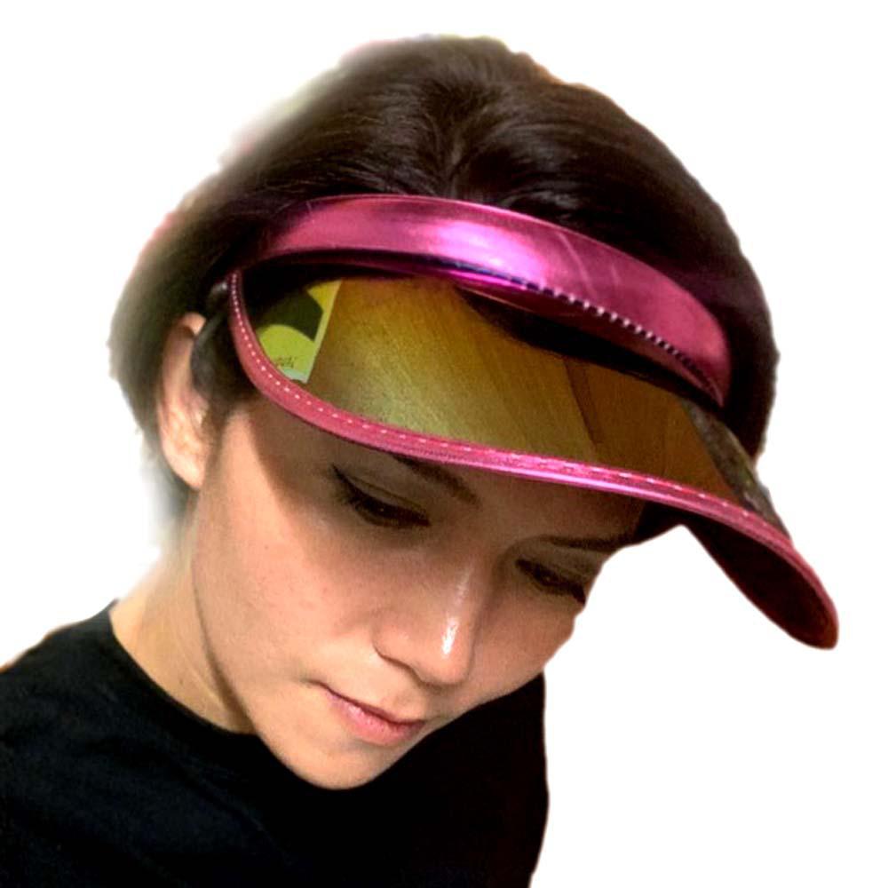 2023 Unisex Candy Color PVC Sun Visor Hat - Spring/Summer UV Protection