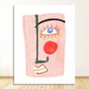 Pittura su Tela Arte da Parete Stile Rosa Lettera Lucky You Immagini Per Soggiorno Moderno Decorativo Nordico Astratto Poster Linea Faccia