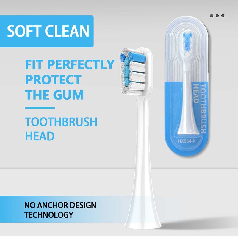 1pcs Replacement Electric Toothbrush Heads PP POM and Soft Bristles