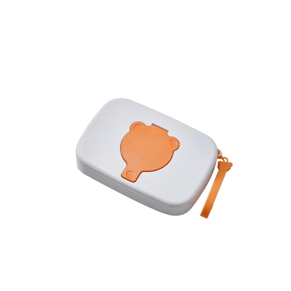 Flip Cover Portable Wet Tissue Box Silicone Seal Travel Wipe Holder  Outdoor Activities