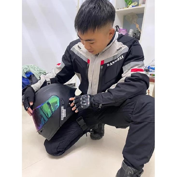 Men's Motorcycle Cycling Jackets Riding Suit Waterproof Winter Warm Split Type Back Protection Elastic Outdoor Storage Equipment