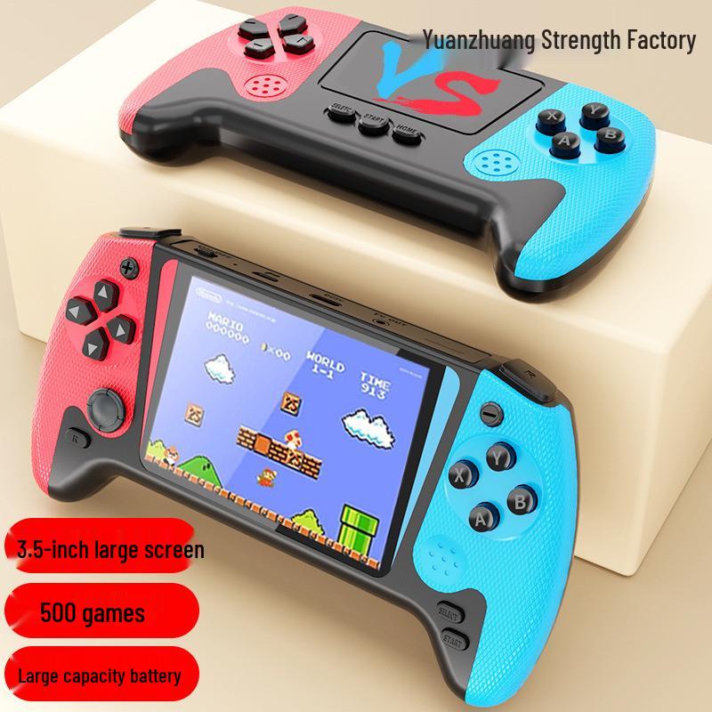 500 New Classic Handheld Game Console with Large Screen & Joystick for Two Players - Nostalgic Style