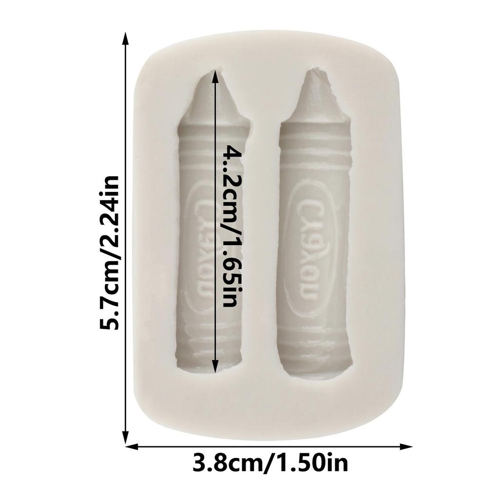 Buntstift Silikonform Farbe Stift Fondantformen Kuchen Dekoration Cupcake Topper Süßigkeiten Schokolade