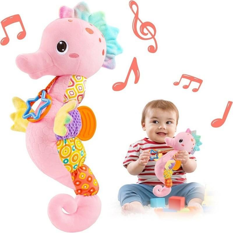 Sozzy Marine Animal Plush Music Toy With Hanging Feature For Infant Learning And Development