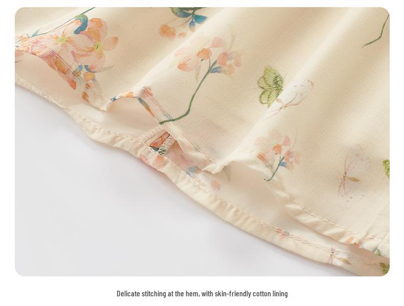 Baby Girl Sleeveless Qipao Dress with Pan Buckle - Summer 2025 Fly Sleeve Style