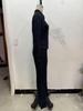 Fall European & American Slim Fit Denim Jacket and Mid-Waist Jeans Set