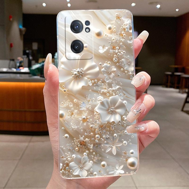 Phone Case For OnePlus Nord CE 2 Lite CE3 Lite Flower Butterfly Case Capa Oneplus Nord CE 3 CE2 Transparent Soft TPU Back Cover