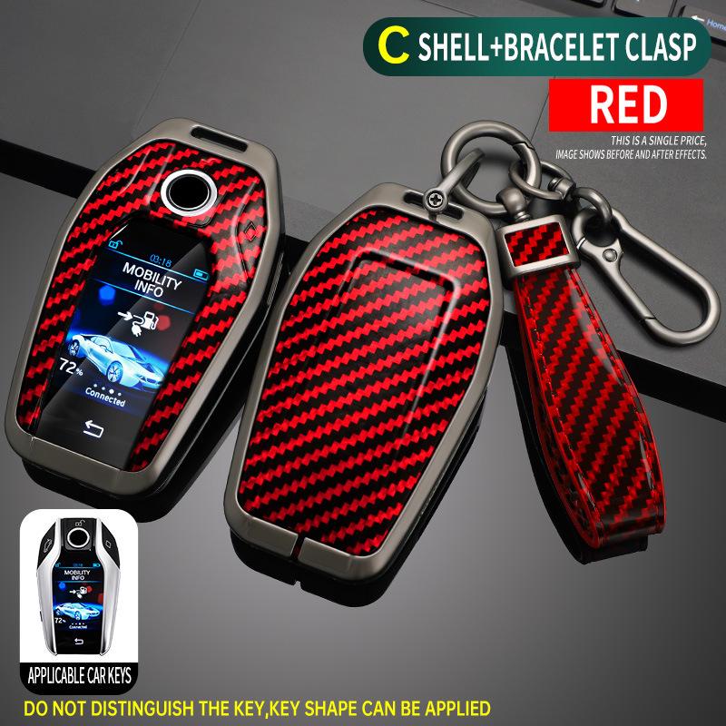 Metal Protective Case for BMW 7 Series LCD Key, X5 Remote, and 6GT Smart Touchscreen