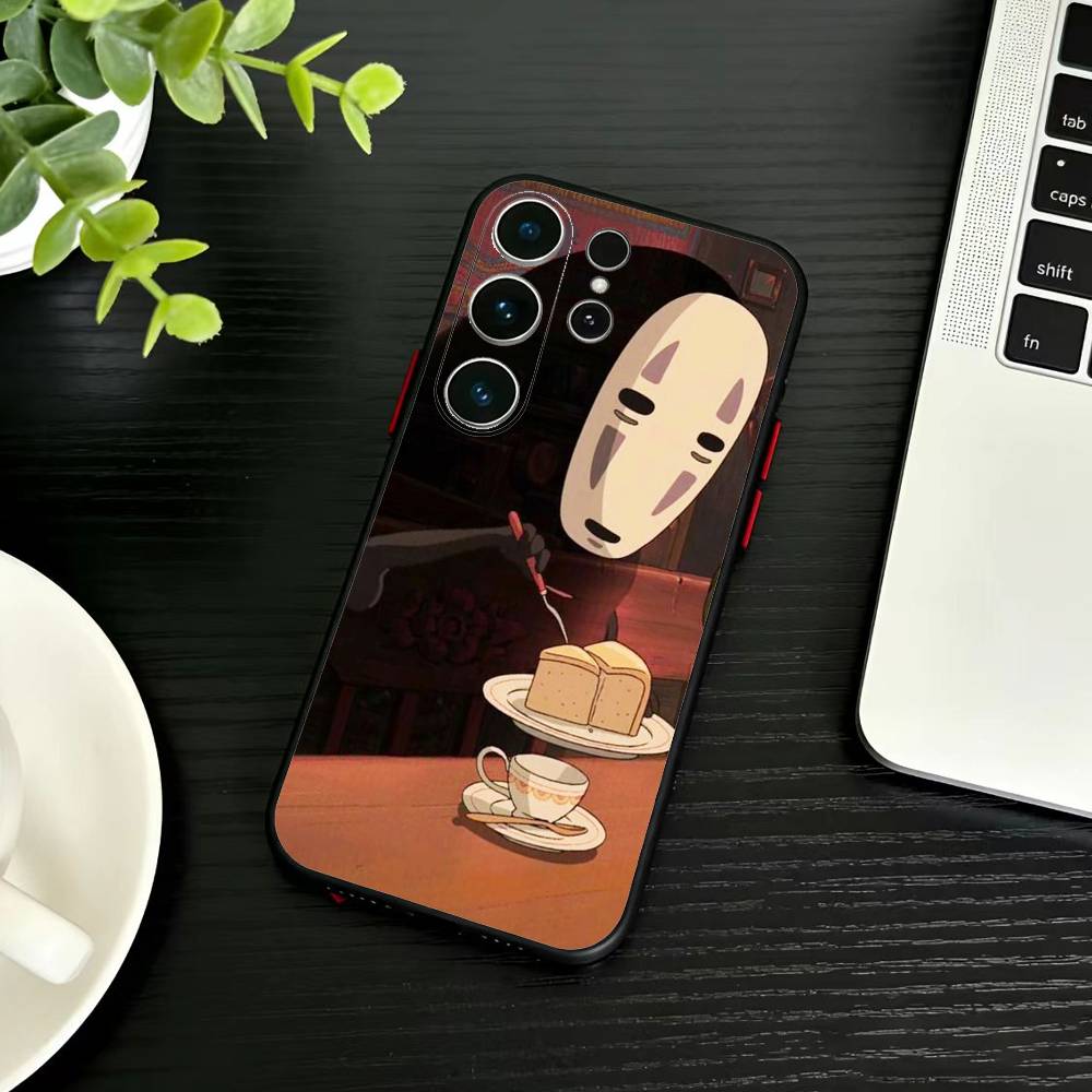 Cartoon K-Kaonashi-ES Phone Case For Samsung S26,S25,S24,S23,S22,S21,S20,S30,Ultra,Plus,Fe,Note,5G Black Cover