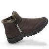 Winter Thick Warm Cotton Shoes with High Top Solid Color Simple Comfortable Anti Slip Wear-resistant Men's Snow Boots