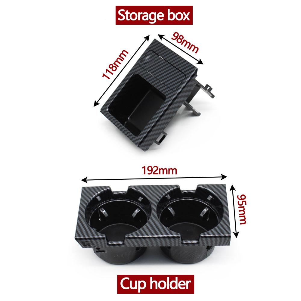 Car Front Center Console Drink Water Cup Holder And Storage Box Coin For BMW 3 Series E46 1998-2006 323i 318i 320i 51168217953