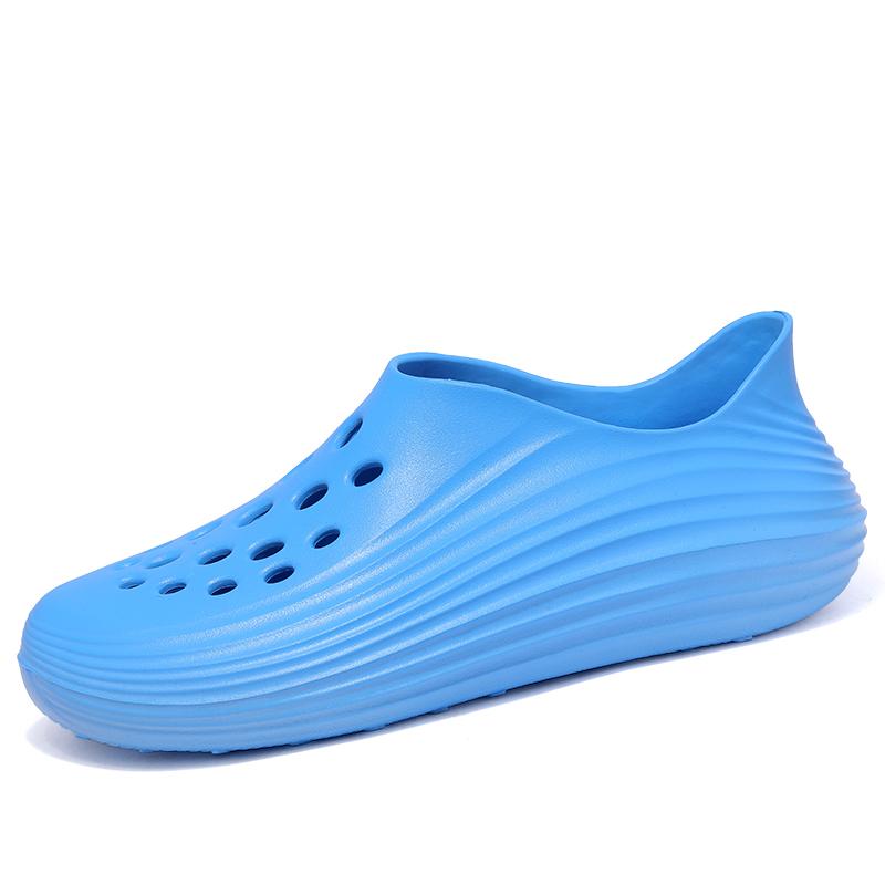 

Anti slip Couple Sandals with Thick-soled Height increasing Shoes on Top. Summer Fashion Anti-odor Soft soled Canyoning Shoes 39 синий