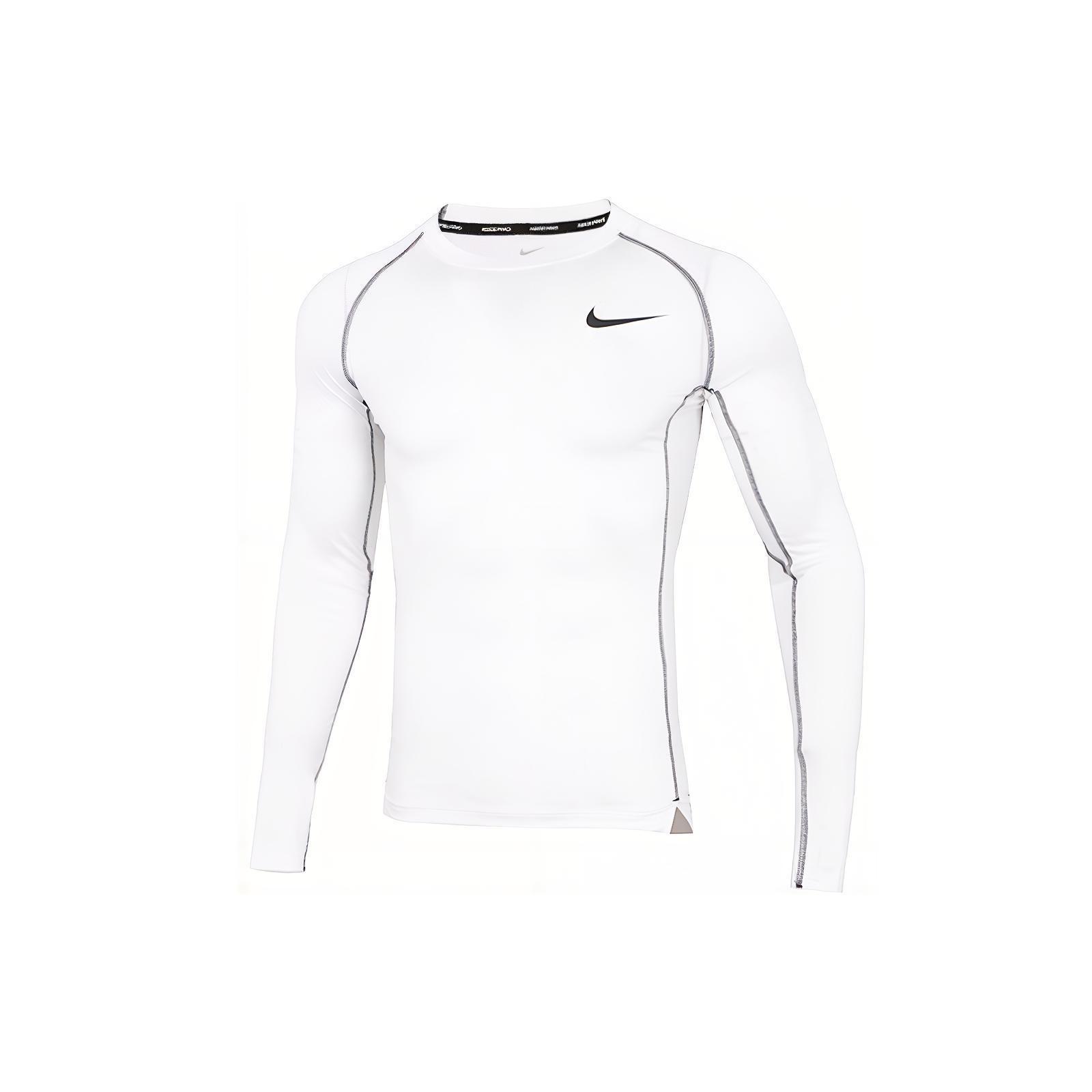 Nike Pro Dri-fit Athleisure Casual Sports Round Neck Long Sleeves White Men s DD1991-100 S