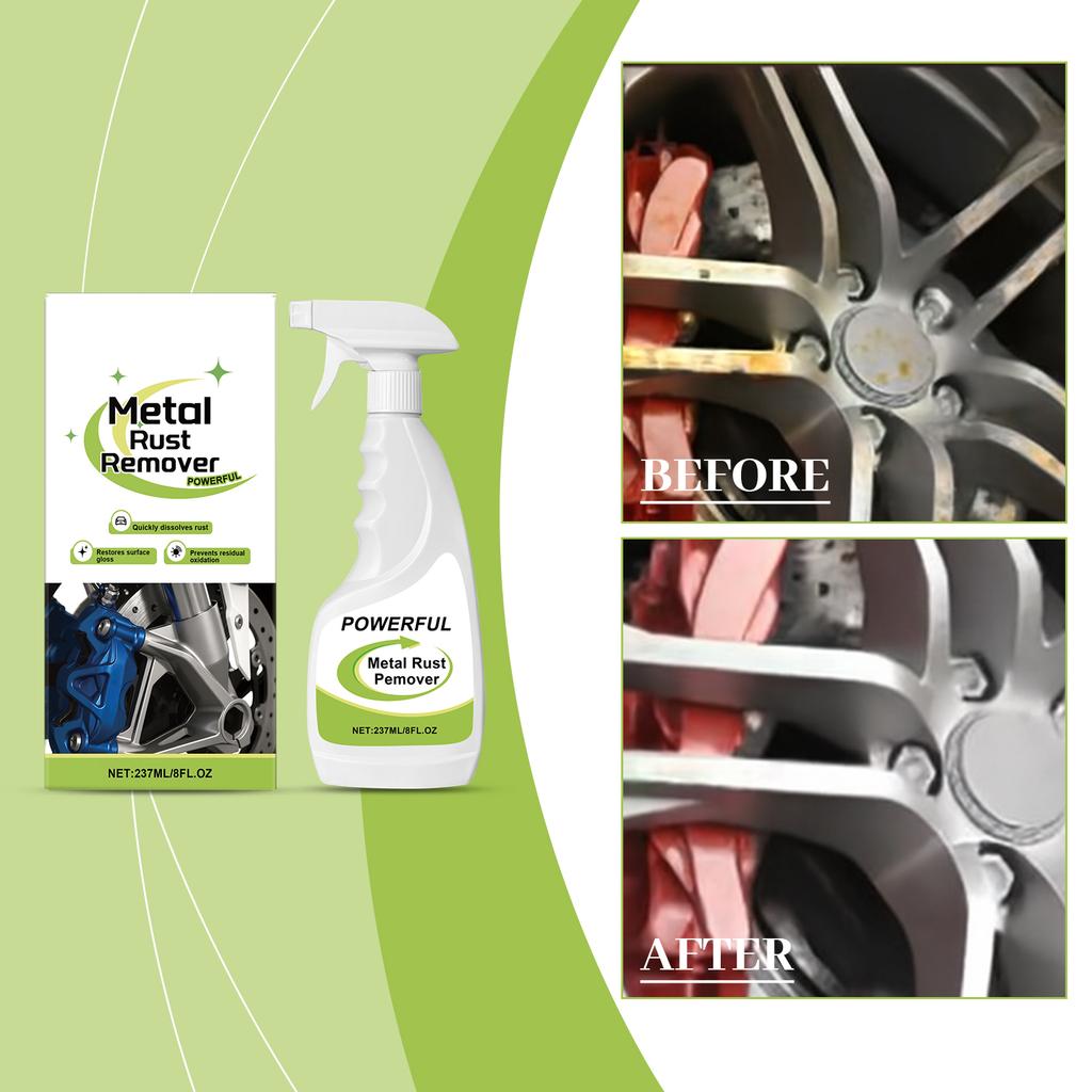 Wheel Cleaner, Iron Removal Spray For Car Detailing, Cleans Iron Particles From Car Paint, Wheels, Motorcycles, RVs And Boats(237ml)