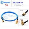 SMA Male To Right Angle SMA Female Jumper Cable, FEP-RG316, Blue