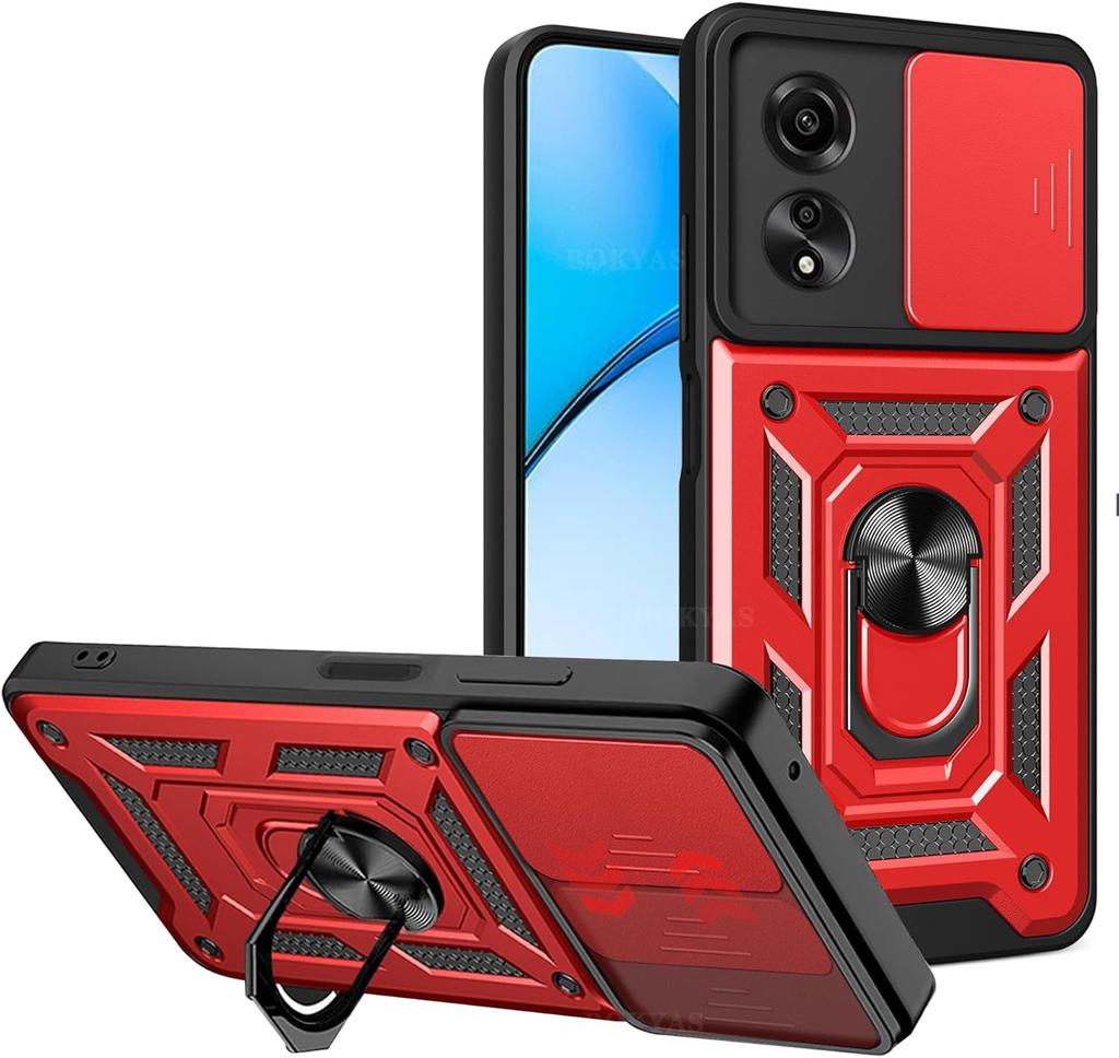 Armor Case For OPPO Reno 12 Pro 5G Reno 13 Reno12 Reno13 Cover Lens Protection With Ring Magnetic Holder Coque Fundas