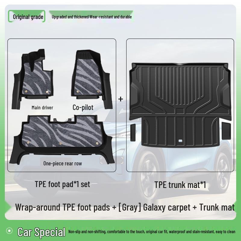 Changan New Deep Blue S05 TPE Floor Mats - Compatible with 26 Models, Full Coverage Car Accessories.