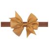 European & American Baby Bow Swallowtail Headband - 21 Solid Colors