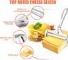 Stainless Steel Wire Cheese Slicer Cheese Planer Tool Adjustable Thickness Cutter Soft Semi-Hard Hard Cheeses Kitchen Cook Tool