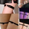 Sexy Schleife Oberschenkel Bein Gurt Strumpfhalter, Verstellbares Gothic Hüftgeschirr für Halloween Valentinstag Kostüm