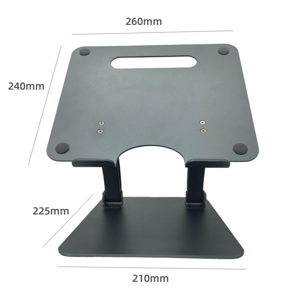 New Factory Direct 360 Rotating Aluminum Laptop Stand Silver Foldable Portable Height Adjustable Ergonomic Notebook Riser Office T618