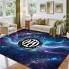 Borussia Dortmund Design Crystal Velvet Rug Soft Decorative Mat for Bedroom Entrance