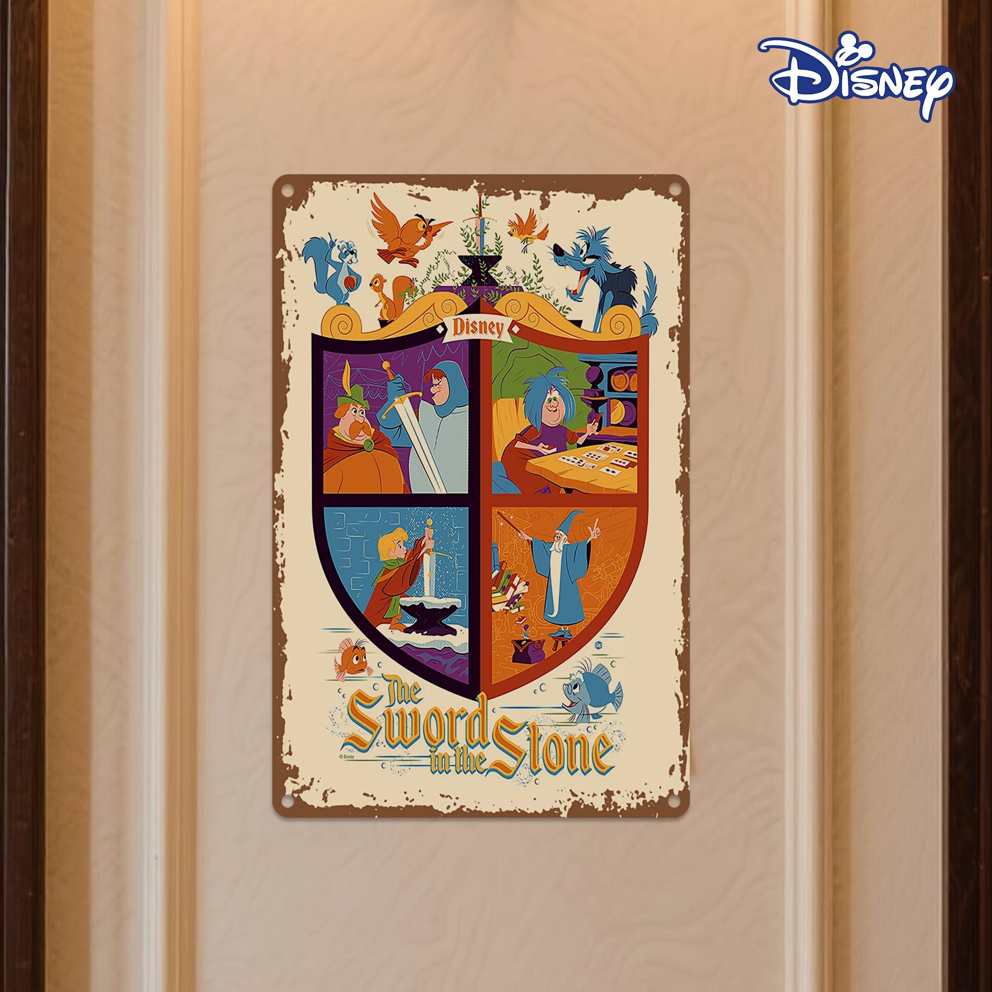 

1pc The Sword in the Stone Vintage Metal Tin Sign, 20.32 x 30.48 cm, Art Deco Wall Hanging Decorative Plaque, Motivational Home 20x30cm（7.8x11.8inch）