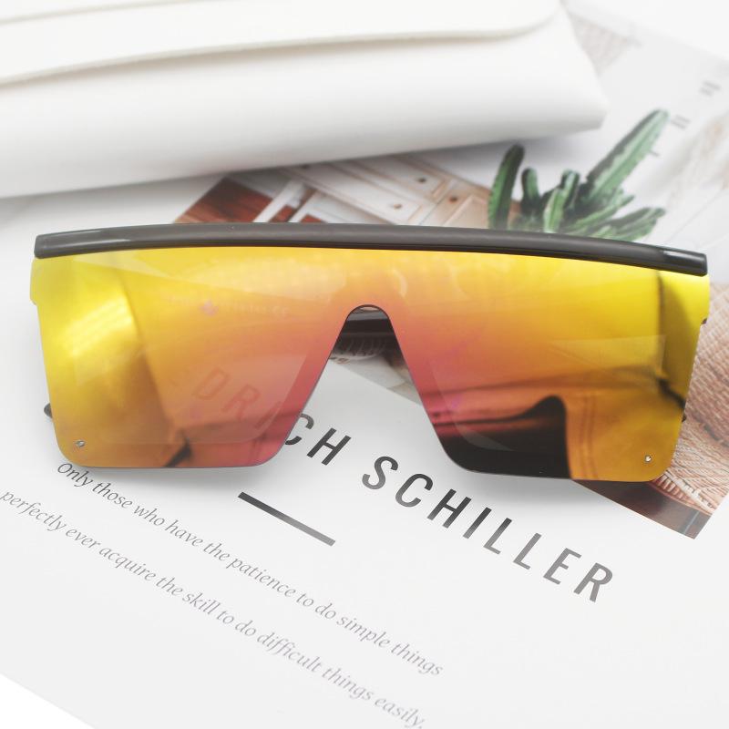 Модные мужские квадратные солнцезащитные очки с заклепками и интегрированной линзой