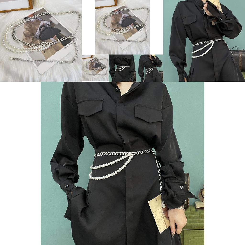 Elegant Silver Chain Waist Belt For Women Perfect For Dresses And Sweaters